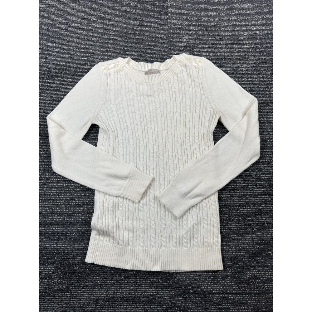 Banana Republic Womens Medium White Pull Over Sweater